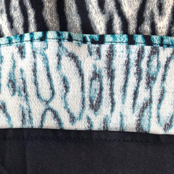 BCBGMaxAzria “Lillian” Animal Print-Blocked Dress - Picture 7 of 8